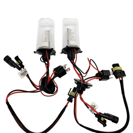 

35W AC W/O CANBUS H10 9145 9140 6000K HID Xenon Light Kit w/ Slim Ballasts