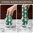 thumbnail image 6 of 6 Pcs Funny Kitchen Towels,Green Christmas Tree and Snowflake Pattern Microfiber Dish Towels,Kitchen Tea Towels,Kitchen Towel Set (18" X 26"), 6 of 7