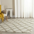 thumbnail image 3 of SAFAVIEH Dallas Jerrie Geometric Shag Area Rug, Ivory/Beige, 3' x 5', 3 of 11