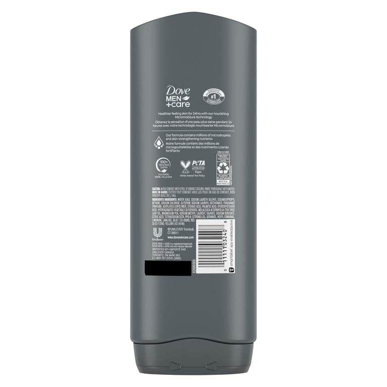 Dove Men+Care Recover Hydrating 3-in-1 Men's Body Wash All Skin