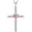 10-pink tourmaline-Oct, variant on VESITIM Cross Necklace 925 Sterling Silver Religious Pendant for Women Heart Shaped Created Sapphire September Birthstone Jewelry Gifts