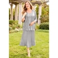 thumbnail image 3 of Catherines Women's Plus Size 2-Piece Sequin & Charmeuse Jacket Dress Set, 3 of 6