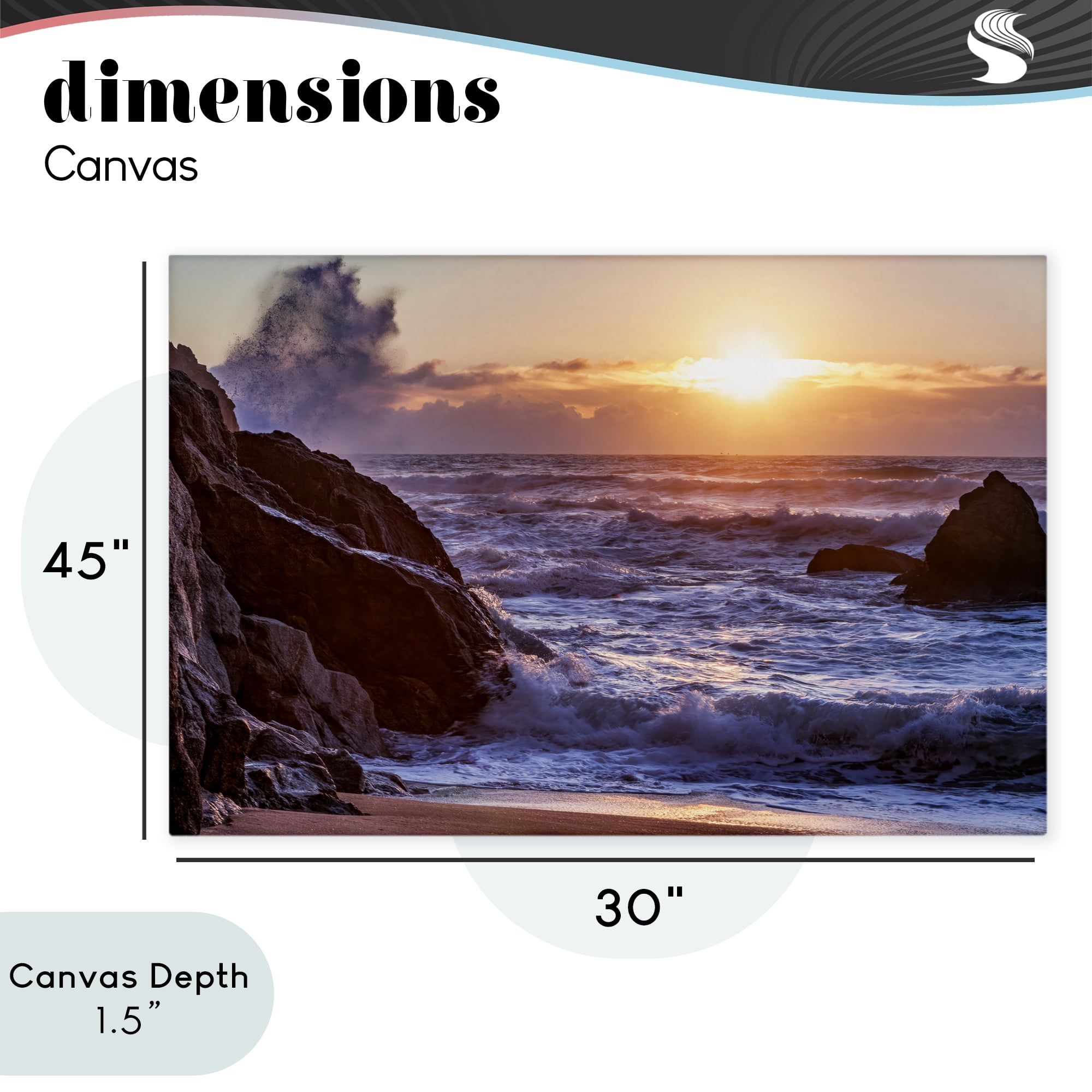 Stupell Industries Siren Song Rocky Shore Canvas Wall Art, design by Shelley Carlisle