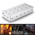 thumbnail image 1 of Caja de ahumador para asar a gas, caja de ahumador de astillas de madera, caja de ahumador de parrilla de sabor ahumado para carne de acero inoxidable, 1 of 5