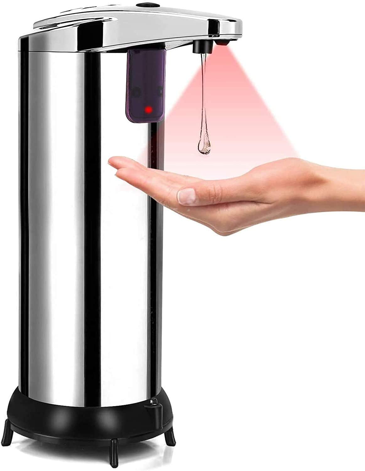 Automatic Soap Dispenser with Visible Window Newest Auto Hand Infrared Soap Dispenser, Upgraded