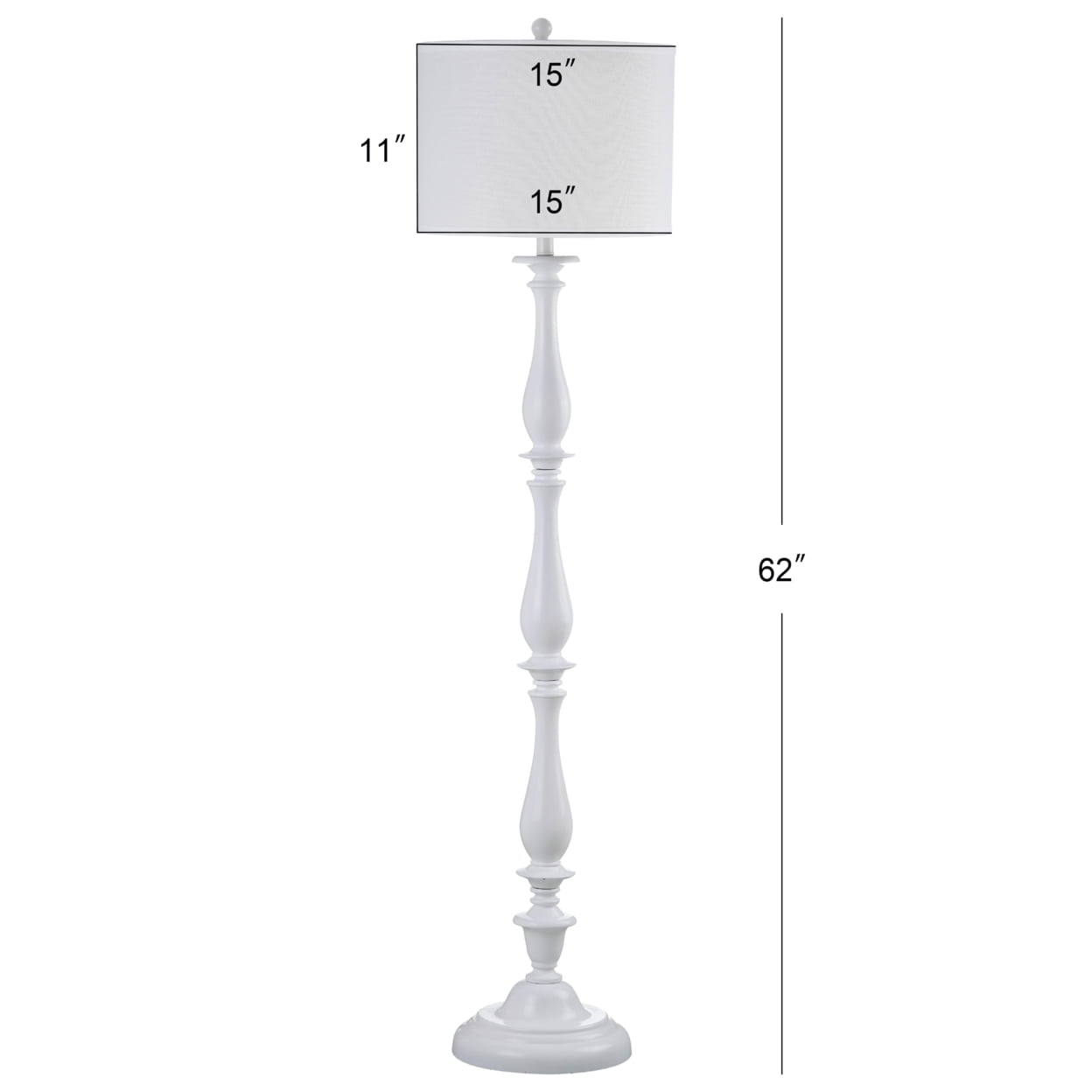 SAFAVIEH Bessie 62 in. H Solid Classic Candlestick Floor Lamp