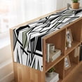 thumbnail image 6 of Table Runners 72 Inches Long Dress Scarves, Sage Green Black Geometric Farmhouse Kitchen/Dining Table Runner, Coffee Tablerunners, Abstract Art Modern Line 18x72 Inch, 6 of 9