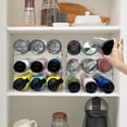 thumbnail image 4 of 4 Pack Water Bottle Organizer, Stackable Kitchen Pantry Organization and Storage Shelf, Plastic Bottle Holder for Fridge Kitchen Cabinet Organizer and Storage, Tumbler Mug Cup Organizer, 4 of 8