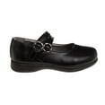 thumbnail image 3 of French Toast Little Kids Girls' Faux Leather Buckle School Shoes - Black, 4, 3 of 8