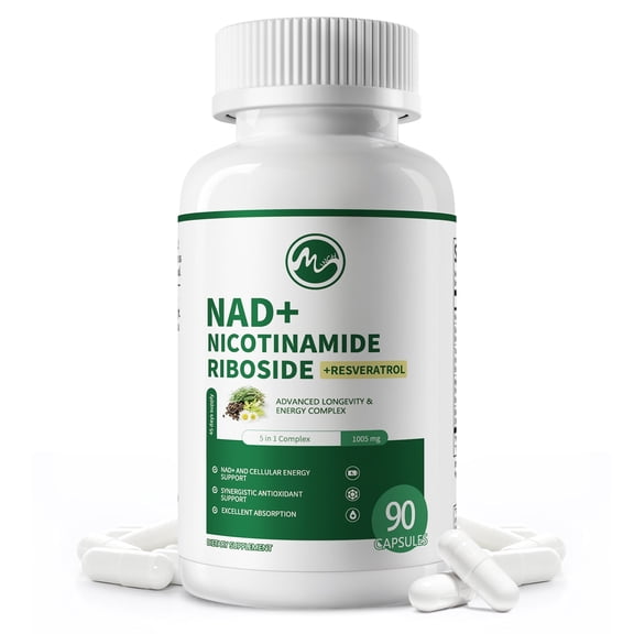 NAD Supplement, with Nicotinamide Riboside Plus Resveratro,Quercetin, Black Pepper,NAD 90 Capsule