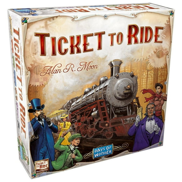 Ticket to Ride - A Board Game by Days of Wonder 2-5 Players - Board Games for Family - 30-60 Minutes of Gameplay - Games for Family Game Night for Kids and Adults - Ages + English Version, Ticket to Ride Board Game is a game that enacts a cross-country train adventure