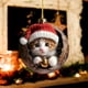 thumbnail image 5 of Adornos de Regalo para Árbol de Navidad, Acrílicos, Planos, Conmemorativos, para Mascotas, Regalo de Navidad, 5 of 5
