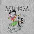 thumbnail image 2 of Men's Betty Boop Aloha Surfer  Graphic Tee Athletic Heather 3X Large, 2 of 5