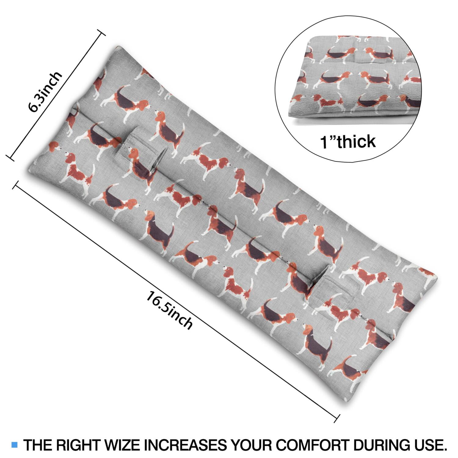 Artistic Paw Print Mastectomy Pillow for Car - Post Surgery Seatbelt Cushion - Soft Pressure Relief Pad for Breast Surgery