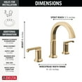 thumbnail image 5 of Delta 35588-Dst Tetra 1.2 GPM Widespread Bathroom Faucet - Lumicoat Stainless, 5 of 7