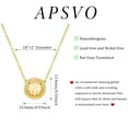 thumbnail image 6 of APSVO 18K White Gold Plated Pickleball Themed Necklaces for Women Girls Stuff Accessories Pendant Birthday Age Graduation Mother's Day Jewelry Gifts Ideas Kids Teen Mom Team Game Day Sports Athlete, 6 of 6