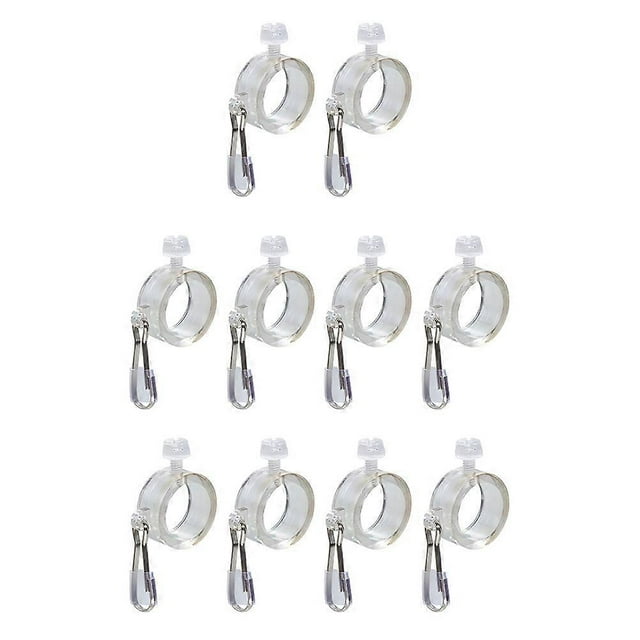 Support de Mât de Drapeau Universel Kit de Montage de Drapeau Clips Métalliques pour Usage Extérieur 8x5cm 8 Pcs