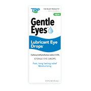 TRP Gentle Eyes Lubricant Eye Drops, Fast Long Lasting Relief, Moisturizing, 0.5 fl oz