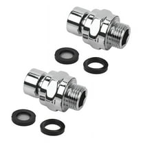 2X Brass Chrome Ball Joint Shower Arm Angle Adjustable Swivel Adapter
