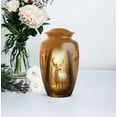 thumbnail image 5 of Deer Burial Urns For Adult Ashes Female And Male - Funeral Urns For Adult Ashes Mother Father - Brown Cremation Urn For Man And Woman - 10 Inch Large Decorative Urn For Woman, 5 of 10