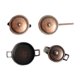 thumbnail image 1 of Juego de cocina en miniatura perfke 4 Uds Sartenes de casa de muñecas, 1 of 9