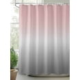 thumbnail image 2 of Pink Gray Shower Curtain, Gradient Waterproof Shower Curtain Set with 12 Hooks Lightweight Washable Fabric Shower Curtains for Bathroom 72x72 Inches, 2 of 6