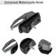 thumbnail image 5 of Gancho colgante para motocicleta Cuadrado Soporte para casco de motocicleta Equipaje para scooters bicicletas Tono titanio 78mm de longitud, 5 of 7