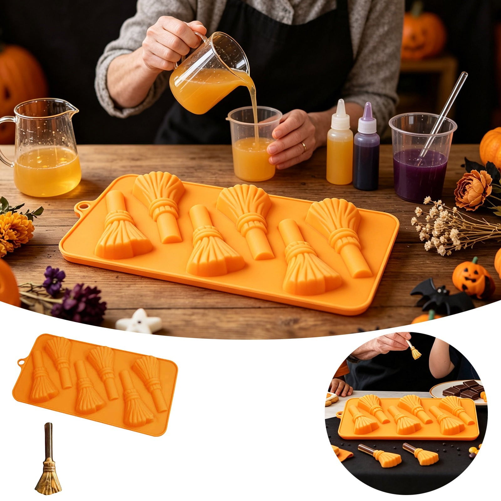 Halloween Chocolate Silicone Cake Mould For DIY Baking Candy Making Fondant Soap Craft