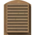 thumbnail image 5 of 18"W x 36"H Arch Top Gable Vent (23"W x 41"H Frame Size): Unfinished, Functional, Smooth Western Red Cedar Gable Vent w/ Brick Mould Face Frame, 5 of 13