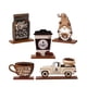 thumbnail image 5 of Conjunto de decoración de bandeja de café de 5 piezas Señales de madera decorativas decorativas decoraciones de mesa creativas para el café de, 5 of 8