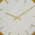 thumbnail image 4 of DecMode 16" Gold Marble Wall Clock with White Face, 4 of 7