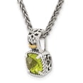 thumbnail image 5 of Shey Couture QTC1464 Sterling Silver with 14K Gold Peridot Necklace, 5 of 5