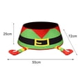 thumbnail image 2 of Christmas Tree Collar 30 Inch 3D Elf Feet Non-woven Polka Dots Red Christmas Tree Skirt Xmas Tree Ring Foldable Stand Base Cover, 2 of 3