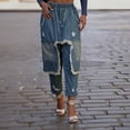 thumbnail image 1 of WILLBEST Jeans Mujer Pantalones Vaqueros Desgastados y Rotos para Mujer, de Cintura Alta, Holgados, de Mezclilla Lavada, Informales, Cómodos, para Uso Diario. Extra Grande, 1 of 6