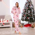 thumbnail image 7 of FORMRS Onesies Pajama for Adults Unisex Hoodie Winter Jumpsuit One Piece Sleepwear, Sizes S-2XL, Pink Cute Cherry Pattern, 7 of 7