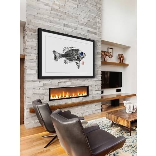 "Squirrel Fish in Black" Framed Painting Print