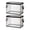 2PCS, variant on 8PCS Clear PVC Storage Box with Zipper & Handles, Foldable Transparent Organizer Bin for Clothes, Bedding, Dorm & Moving, 14.96×9.45×12.6in