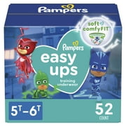Pampers Easy Ups Boys Training Pants 5T-6T 52 Count (Choose Your Size & Count)