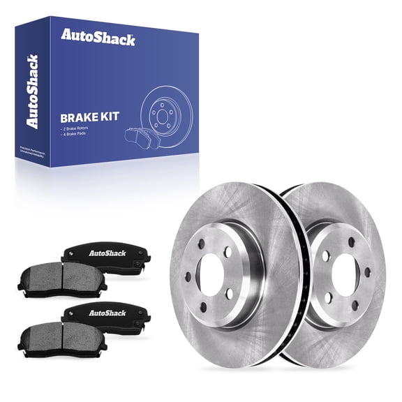 AutoShack Front Vented Brake Rotors   Ceramic Pads 6-PC Brake Kit Replacement for 2006-2023 Dodge Charger 2005-2023 Chrysler 300 2009-2022 Dodge Challenger 12.6" (320 mm)
