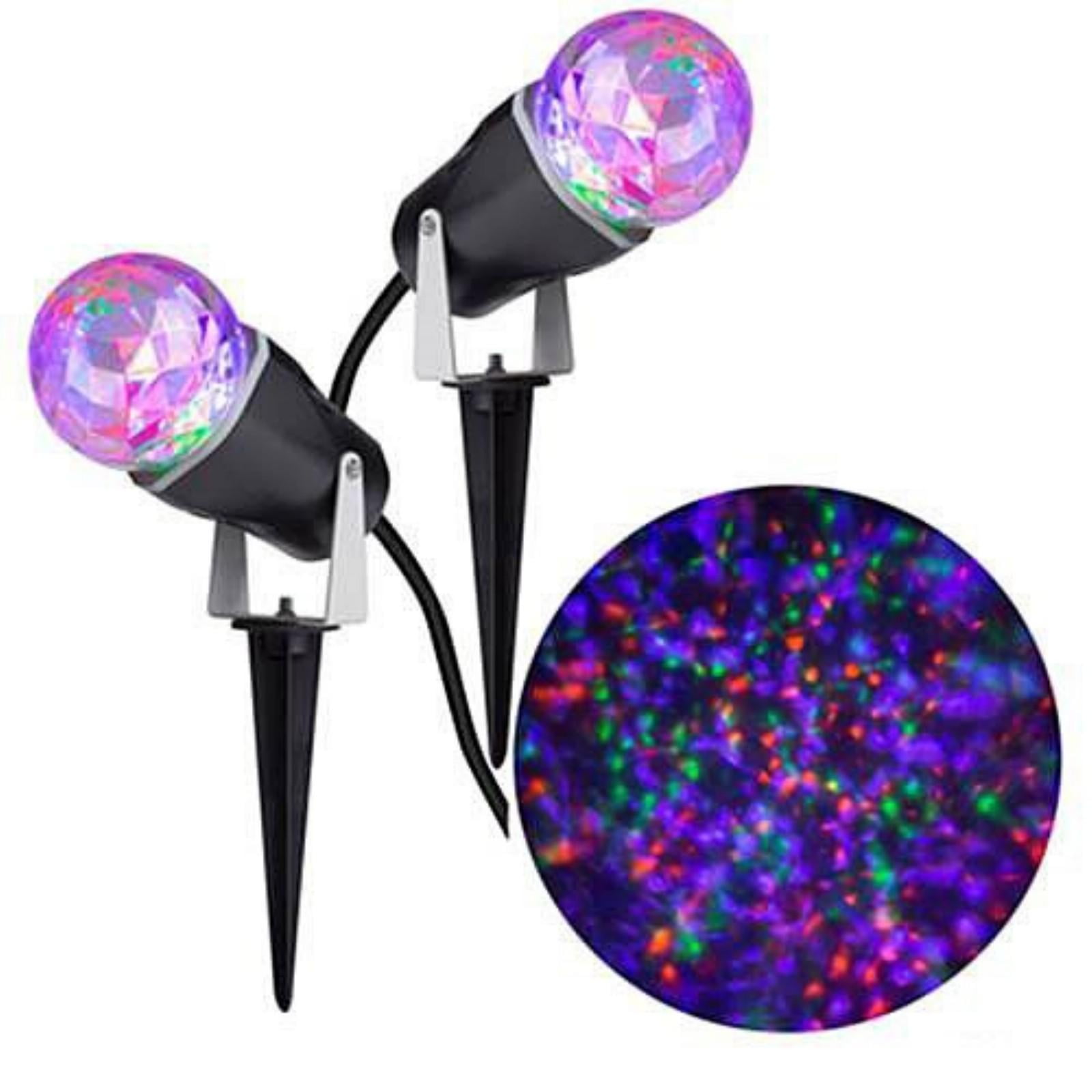 Purple, Orange, Green Kaleidoscope Projection Light (Set of 2
