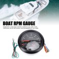 thumbnail image 3 of 85mm 3 in 1 Speedometer Tachometer Voltmeter 7 Colors Backlight Fuel Level Gauge for RV Yacht Truck, 3 of 7