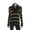 Black, variant on CHELSEA SKY Womens Black Striped Long Sleeve Cowl Neck Hi-Lo Sweater S