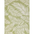 thumbnail image 1 of Unique Loom Outdoor Botanical Bohemian Leaves Rug 9' x 12' Rectangle Green/Ivory, 1 of 2