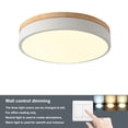 thumbnail image 5 of Miumaeov 11.8 Inch LED Flush Mount Ceiling Light 24W 3000K/4000K/6000K Dimmable Round Acrylic Flat Panel Light Minimalist Ceiling Light Fixture for Living Room Dining Room Bedroom Kitchen, 5 of 8