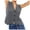 Grey, variant on Renxiaooo Womens Casual Sleeveless Knit Vest Loose Button Down V Neck Stripe Fashion Tops Long Sleeveless Sweater Vest