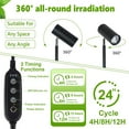 thumbnail image 4 of Lighting Fixtures Grow Lights Stand for Indoor Plants Full Spectrum Tall Plant Light for Indoor Growing with 20W COB Plant Light Bulb,4/8/12H Timer, Led Growth Floor Lamp for Large Plant Seedling(6 L, 4 of 8