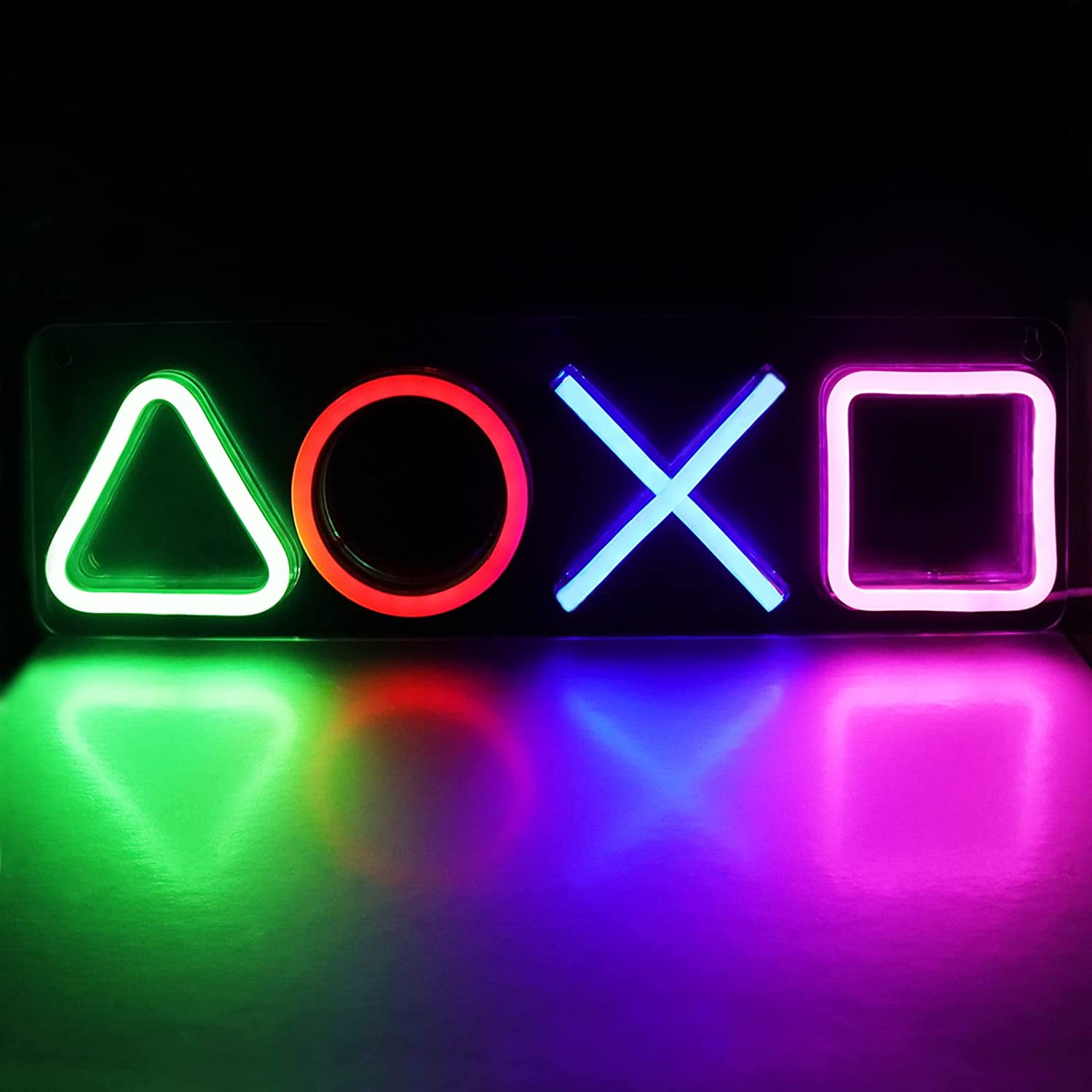 Gaming Neon Signs for Playstation Icon Bedroom Wall Decor, USB Powered Switch LED Light for Game Room, Living Room, Men Cave, Bar Club Decoration Setup Accessories Ornament - Walmart.com