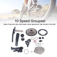 thumbnail image 2 of Flywheel Bike  Kit,  Speed Control 10 Speed Groupset Aluminium Alloy Crank High Strength  For Bike Conversion, 2 of 7