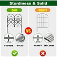 thumbnail image 2 of Decorative Garden Fence 32 in (H) x 10 ft (L) Outdoor Rustproof Metal Dog Pet Fence Animal Barrier, Garden Fencing Panel Border for Yard Patio Flower Bed, 2 of 7
