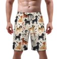 thumbnail image 1 of NICKSUN Men's Swim Trunks, Cute Print Quick Dry Summer Board Beach Shorts with Mesh Lining and Pockets, 1 of 6